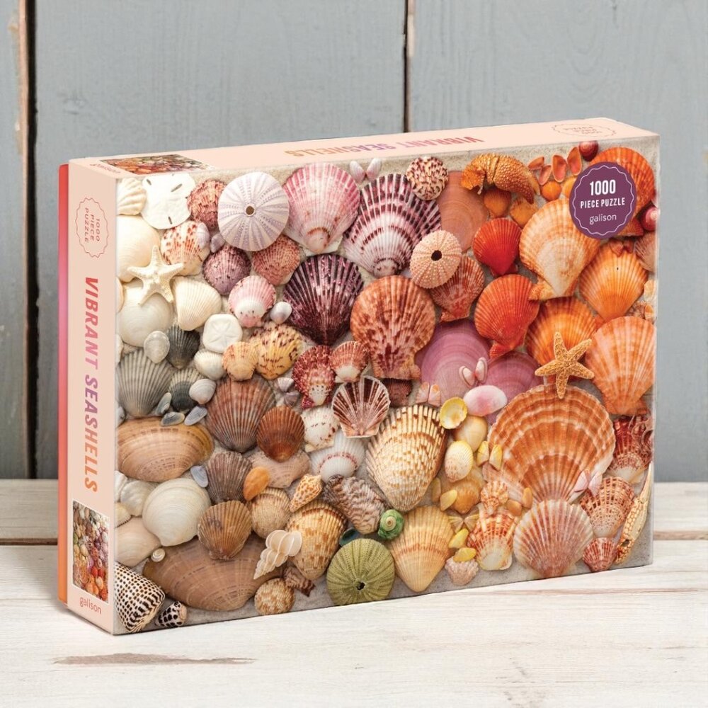 🧩 Galison Vibrant Seashells 1000 Piece Jigsaw Puzzle